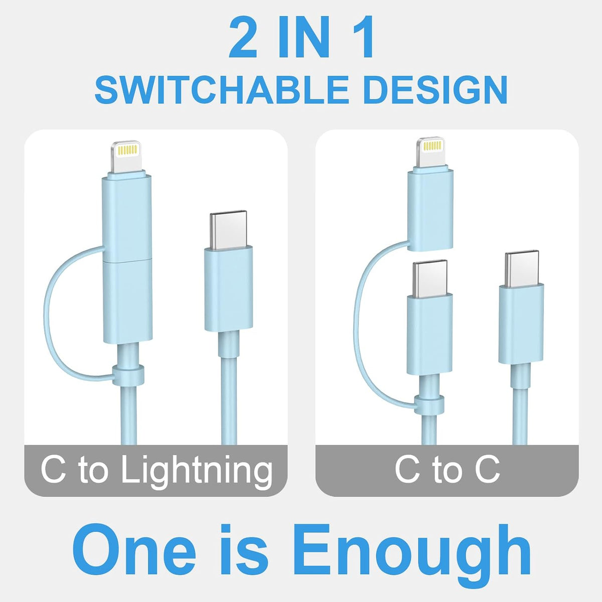 Cargador de carga rápida para iPhone 17, 16, 15, paquete de 3 cargadores USB C, cable Lightning de 6 pies y cable USB C tipo C para iPhone 17/17 Plus/17 Pro Max/Air/16/16 Plus/16 Pro Max/15 Pro/14Pro