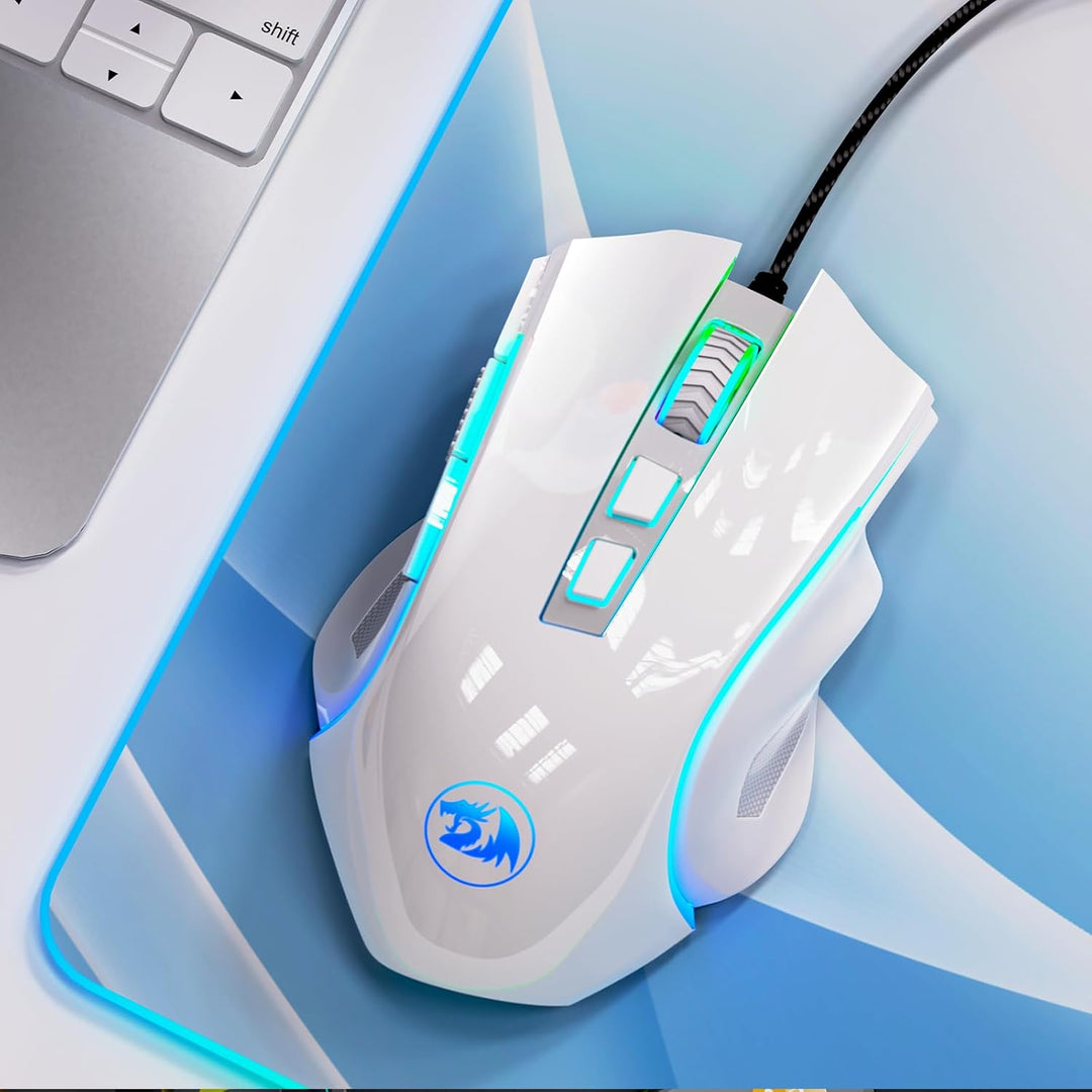 Redragon M602 Mouse para juegos, mouse ergonómico RGB para juegos c...