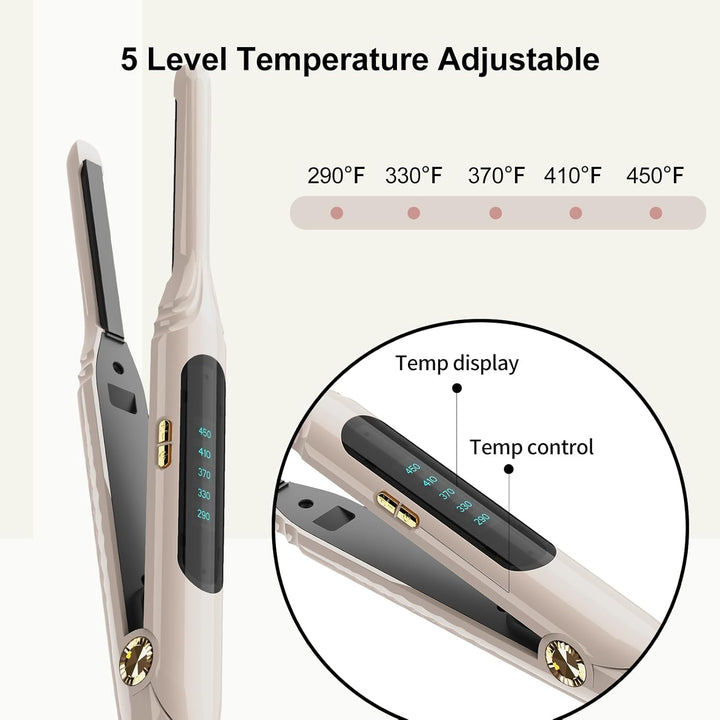 Mvxitanny Mini Plancha para el Cabello 3\/10'' Planchas Peq...