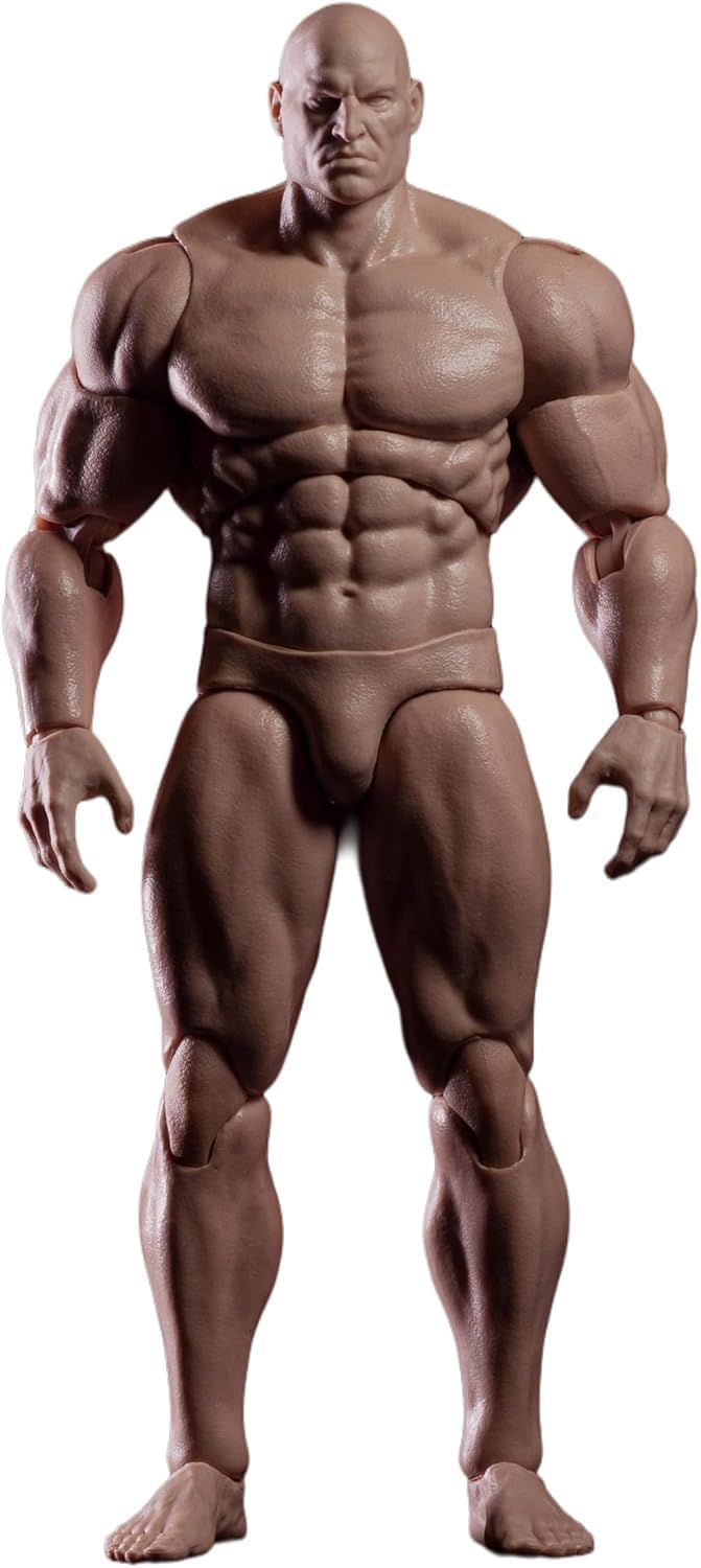 RoofWorld Figura de acción masculina a escala 1\/12, cuerpo articul...