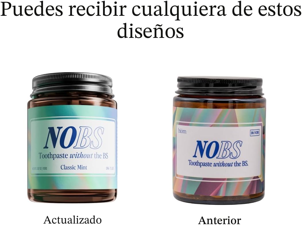 Pastillas de pasta de dientes NOBS (Sin Cosas Malas) - Nano hidroxi...