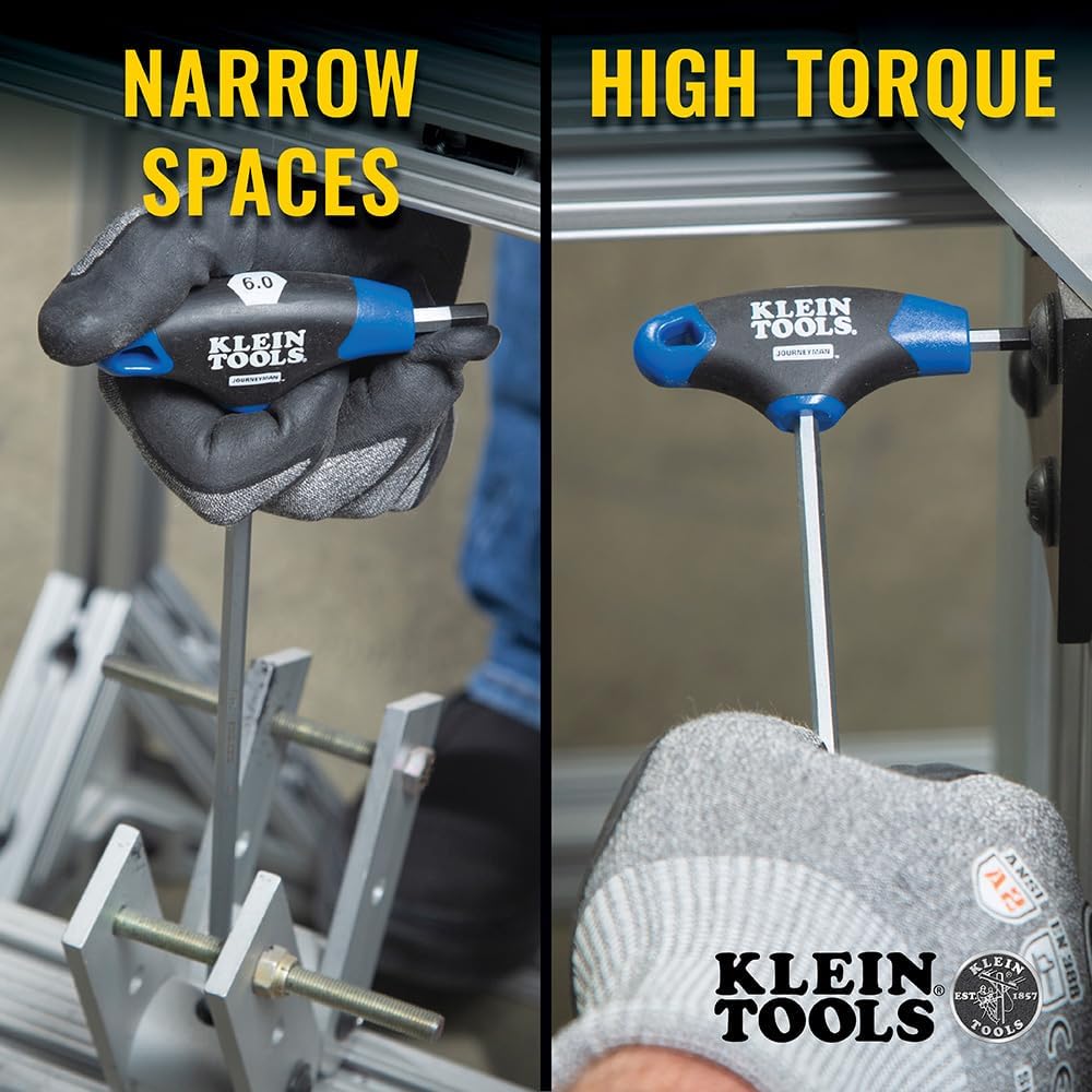 Klein Tools JTH98M Juego de llaves hexagonales con mango en T, Jueg...