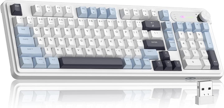 MageGee GK960 Teclado inalámbrico, 98 teclas trimodo BT\/2.4G\/tecl...