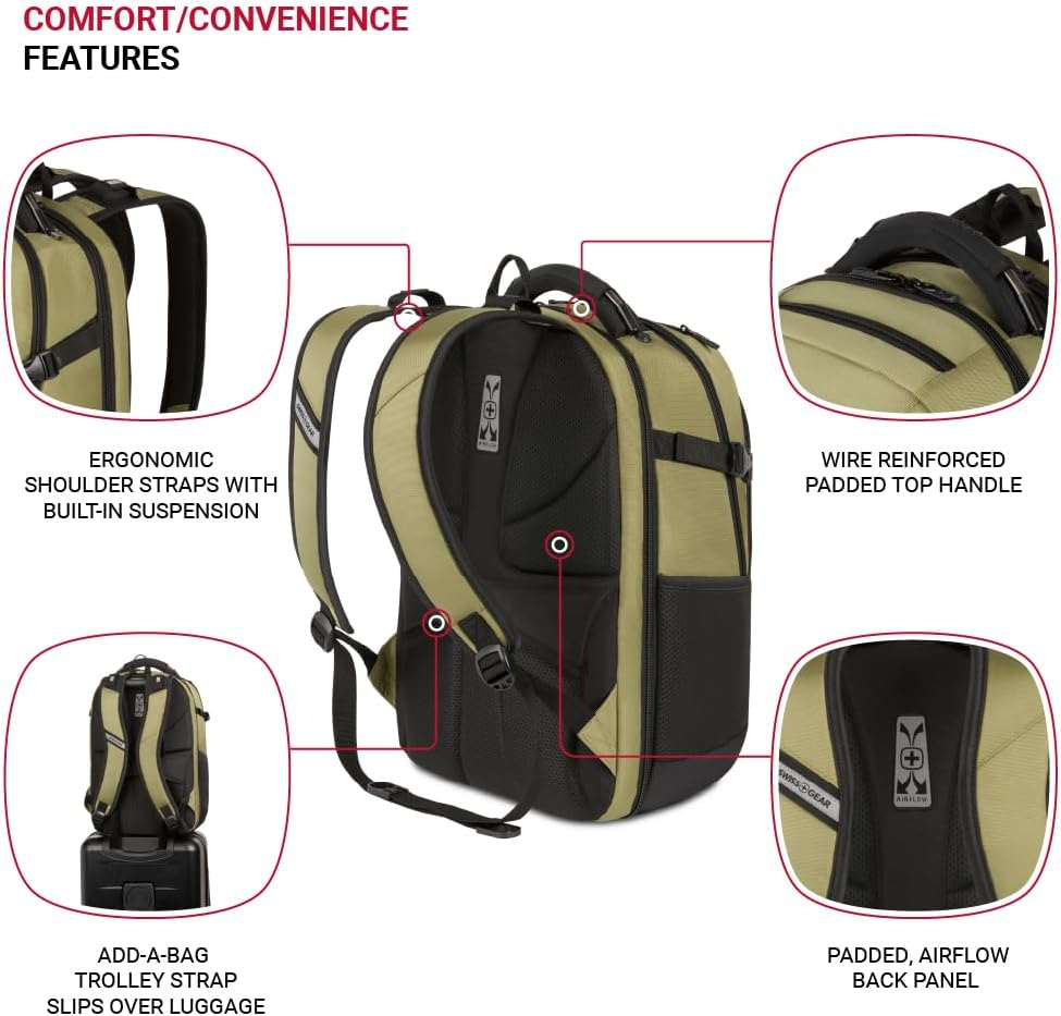 SwissGear 5358 USB ScanSmart - Mochila para portátil de 16", Ol...