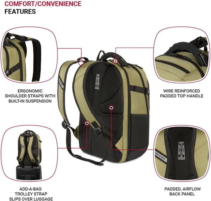 SwissGear 5358 USB ScanSmart - Mochila para portátil de 16", Ol...