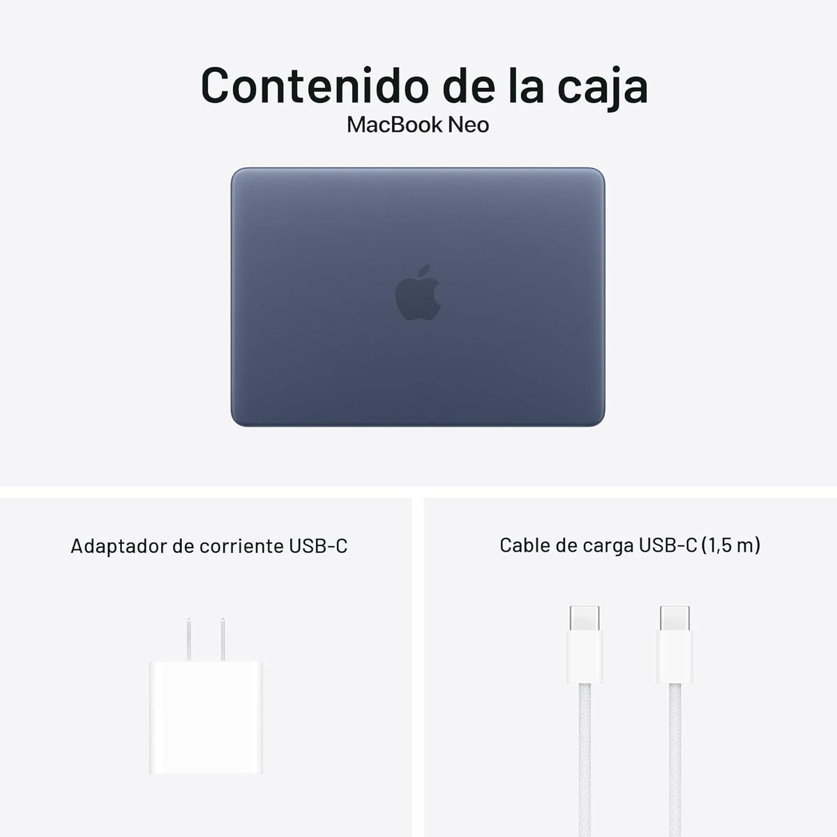 Apple Laptop MacBook Neo 2026 de 13 pulgadas con chip A18 Pro: dise...