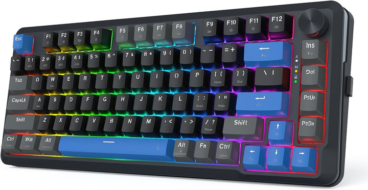 Redragon Teclado mecánico inalámbrico K681, teclado RGB para juegos...