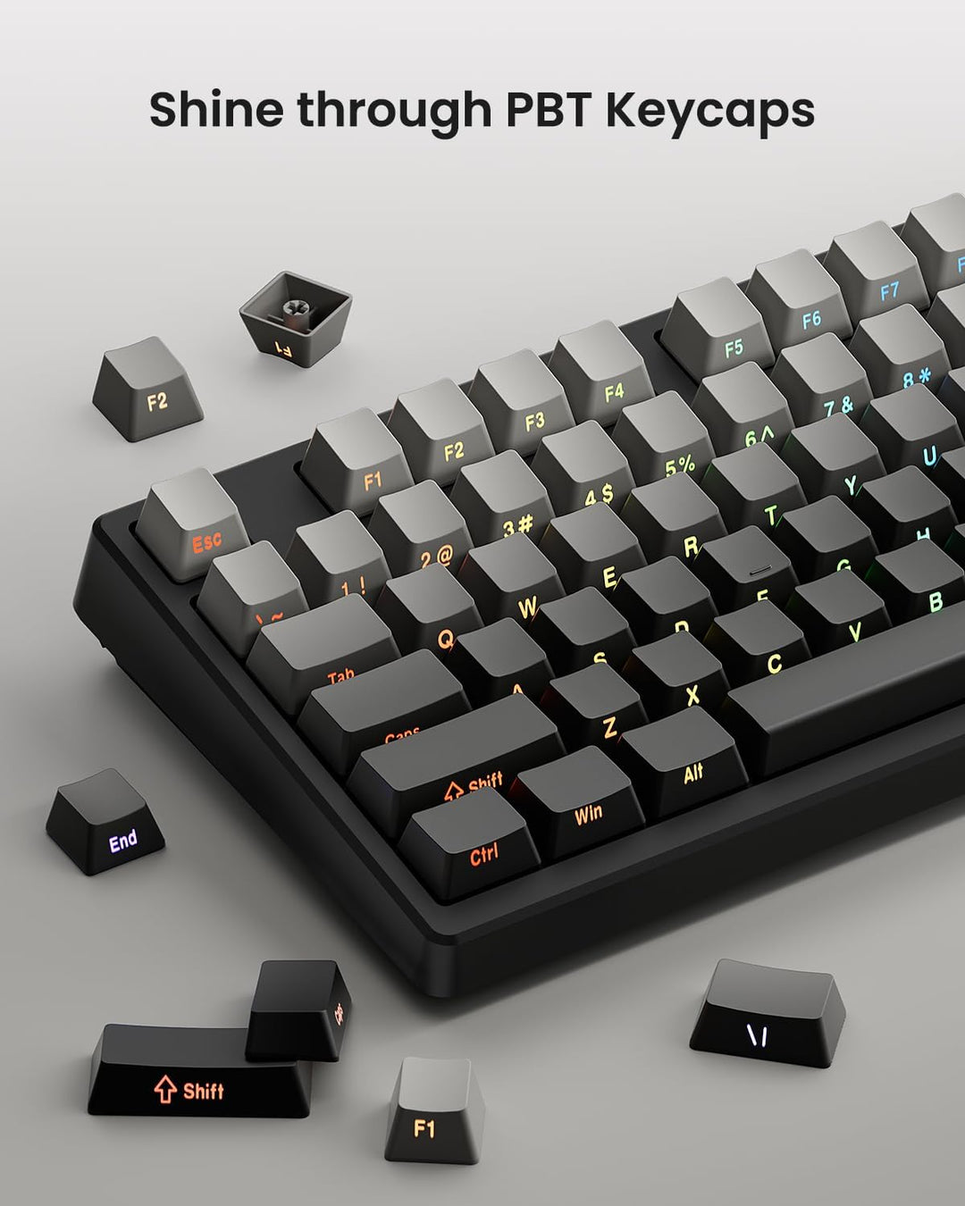 Wireless Mechanical Keyboard,Gasket Mounted Creamy Sound,Bluetooth\...