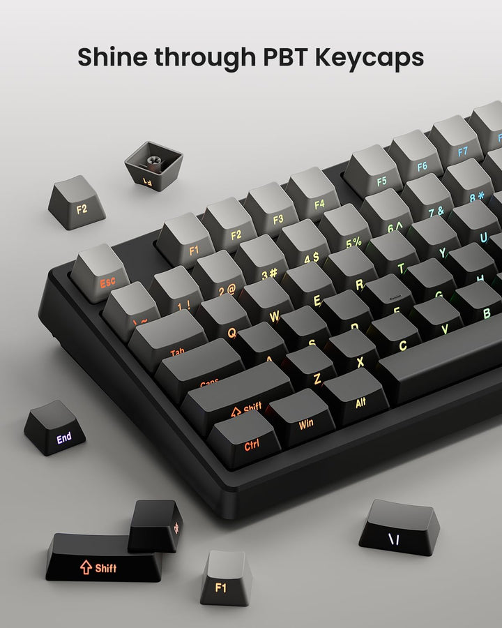 Wireless Mechanical Keyboard,Gasket Mounted Creamy Sound,Bluetooth\...