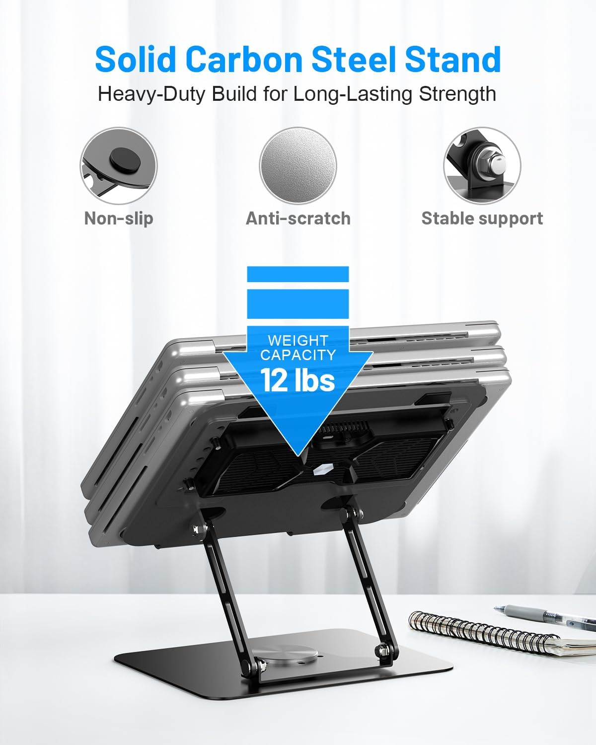 Metfut Almohadilla de enfriamiento para laptop con ventilador Enfri...