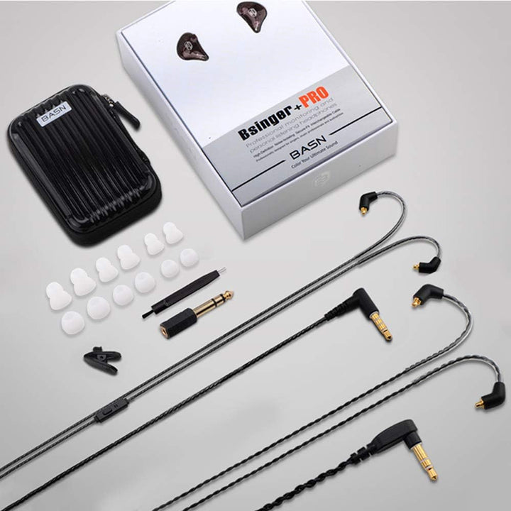 BASN Auriculares profesionales intraurales para cantantes, baterist...