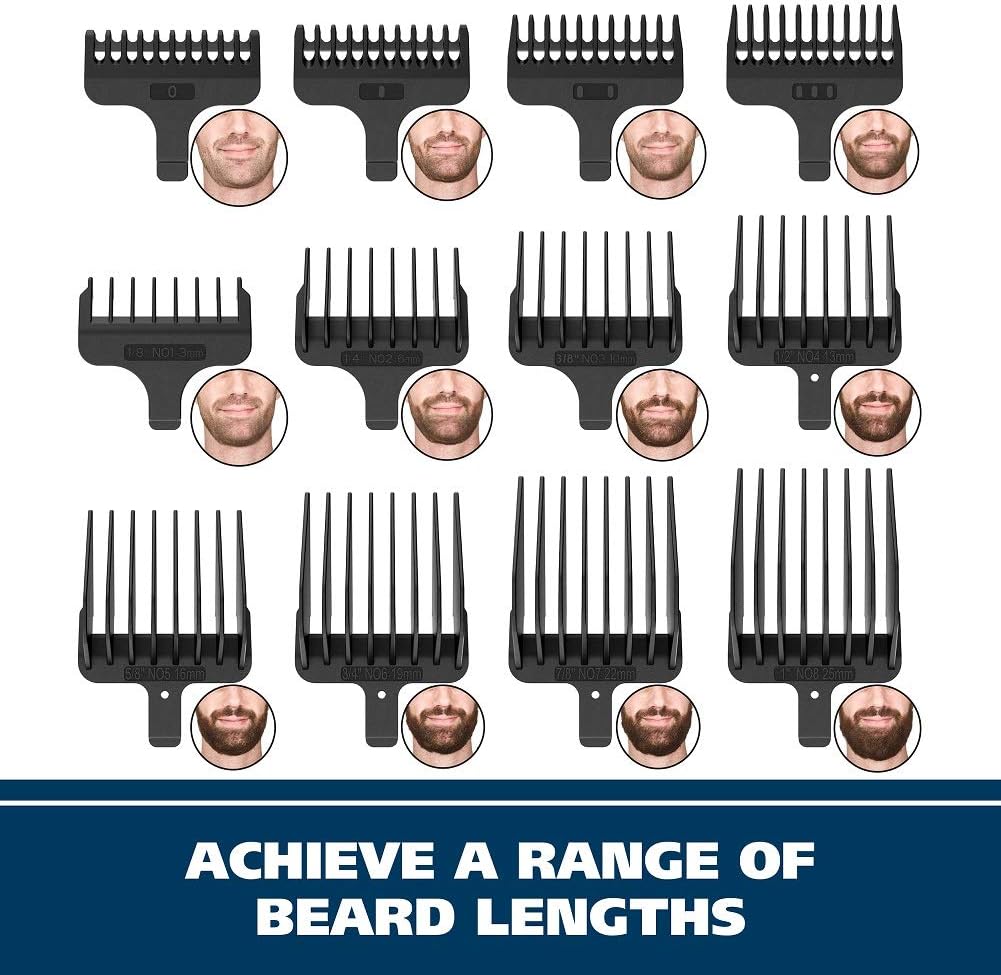 Wahl Recortadora de Barba de Acero Inoxidable con Iones de Litio 2....