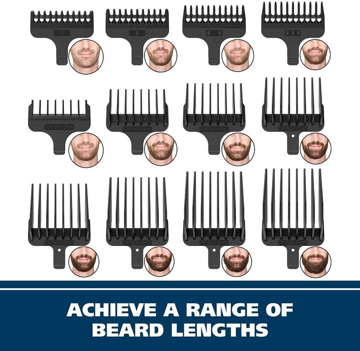 Wahl Recortadora de Barba de Acero Inoxidable con Iones de Litio 2....