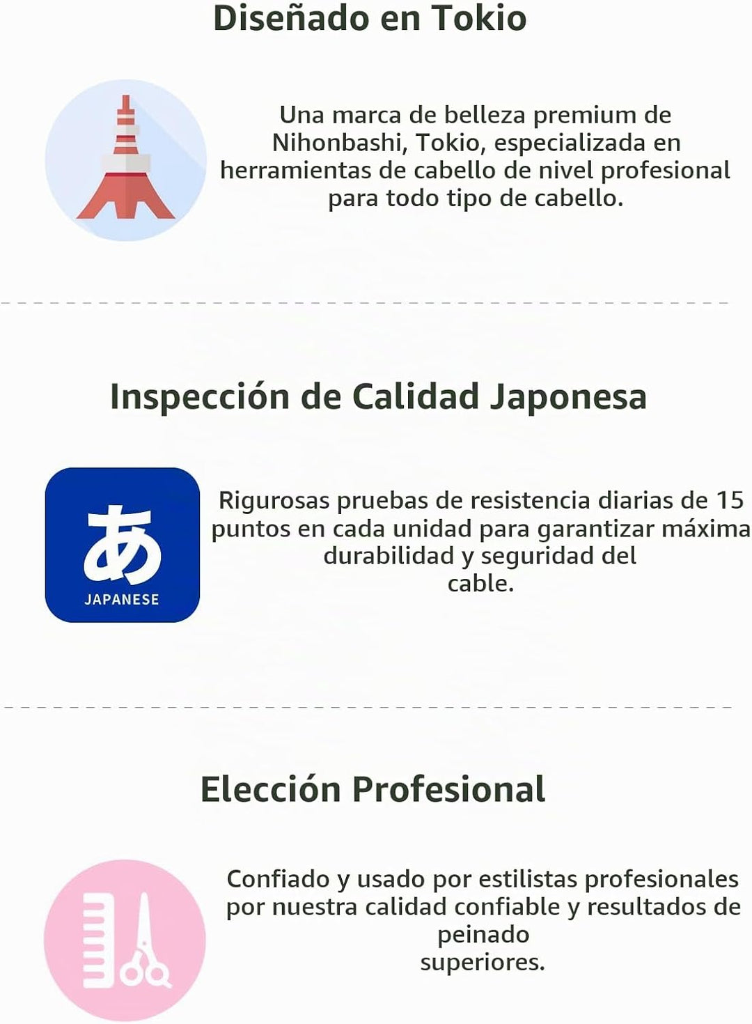 Areti Cepillo iónico japonés para alisar el cabello, calentamiento...