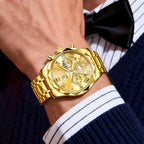 OLEVS Reloj para Hombres Clásico de Negocios en Acero Inoxidable Reloj para Hombre