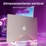 Soporte vertical acrílico para computadora de escritorio, base invi...