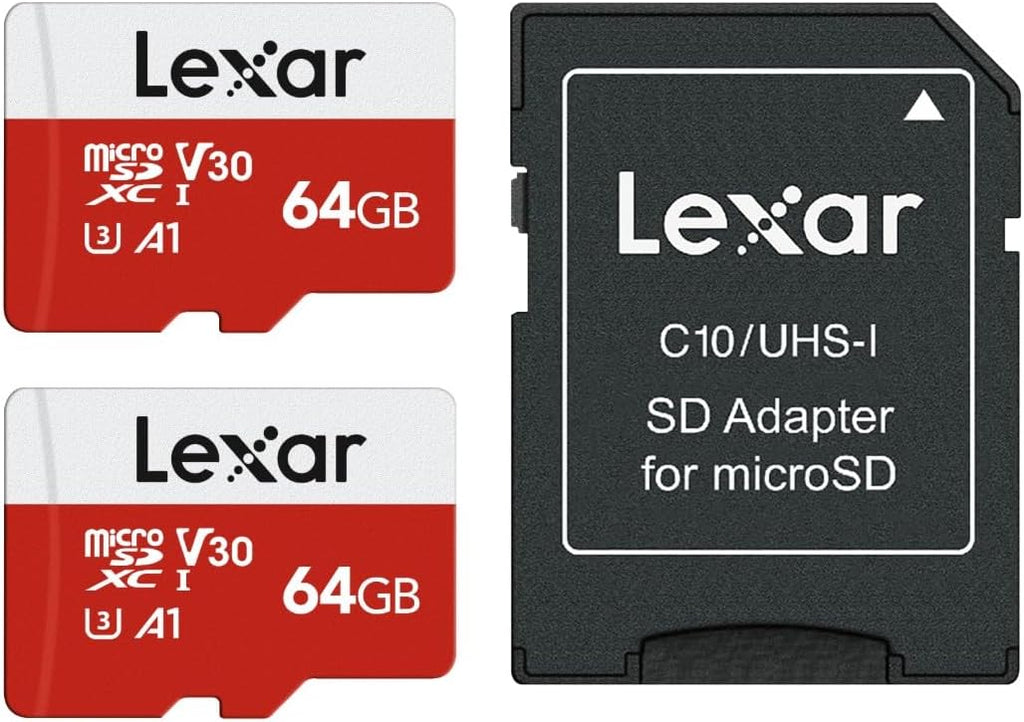 Lexar E-Series 64GB 2 PK Micro SD Tarjeta microSDXC UHS-I Tarjeta de
