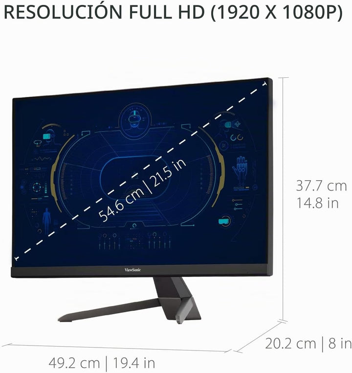 ViewSonic VX2267-MHD Monitor de 22 pulgadas 1080p, frecuencia de ac...