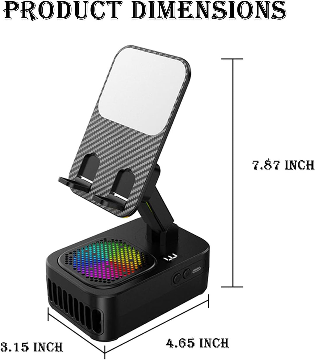 Altavoz Bluetooth inalámbrico de inducción con soporte para teléfon...