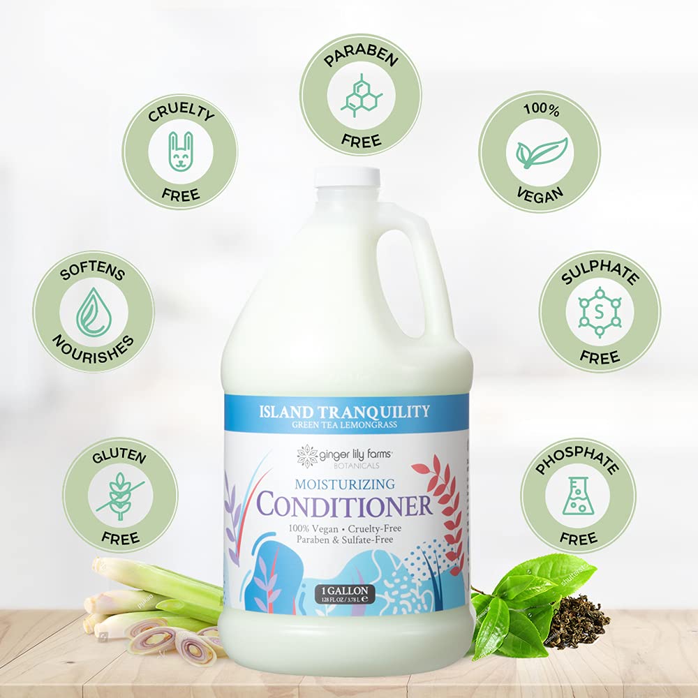 Ginger Lily Farms Botanicals - Acondicionador hidratante para cabel...