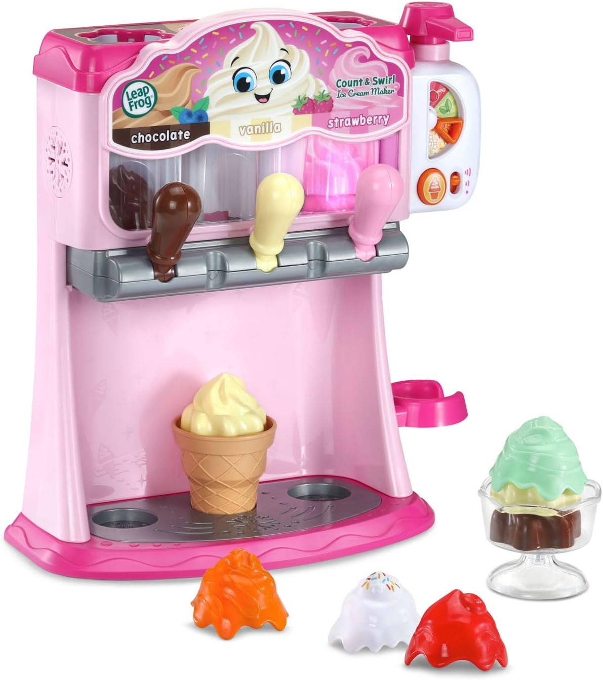 LeapFrog Count and Swirl - Juego para hacer helados para niños, color rosa