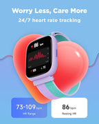 BIGGERFIVE Reloj inteligente para niños, reloj de seguimiento de fitness de
