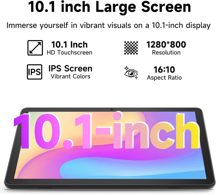 ICONLINK Tableta Android 15 de 10 pulgadas con estuche 4+16GB RAM+1...