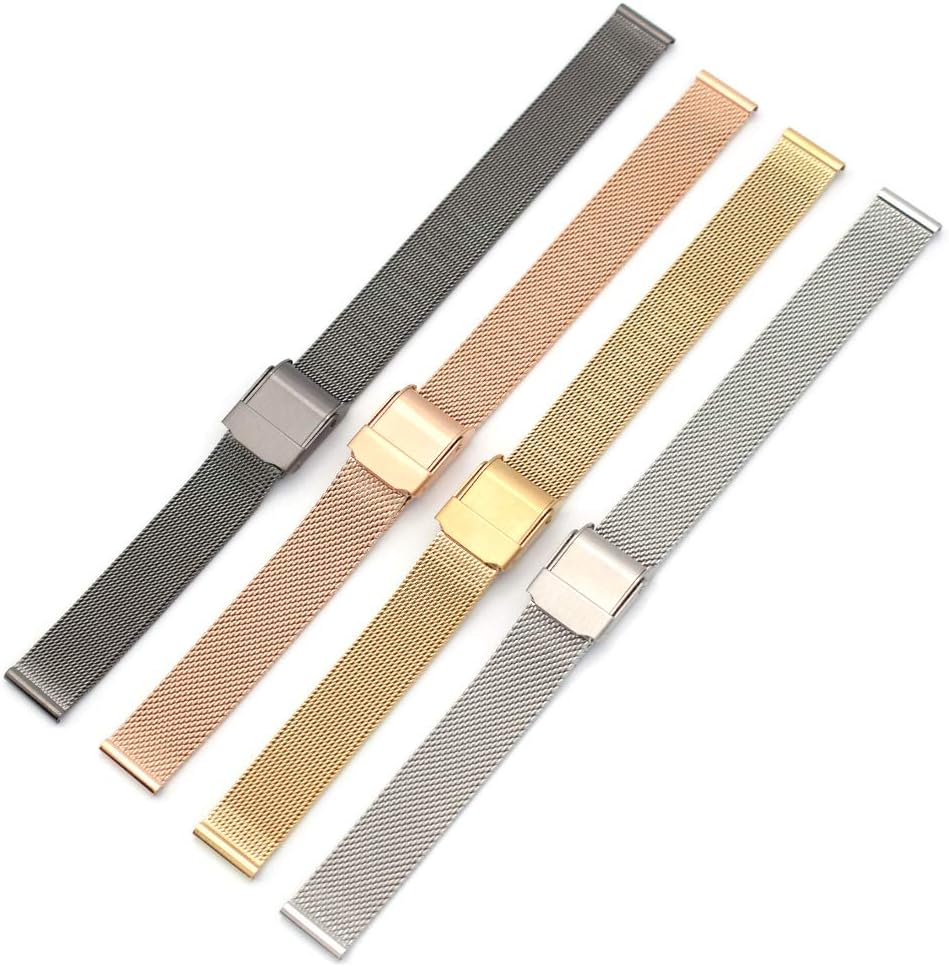 Reemplazo de correa de reloj de acero inoxidable de barra de resorte de 0.472 in para Skagen