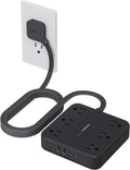 TESSAN Regleta protectora de sobretensiones, cable de extensión de enchufe