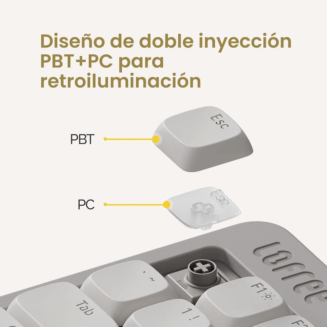 Flow Lite - Teclado mecánico de perfil bajo de 100 teclas, teclado...