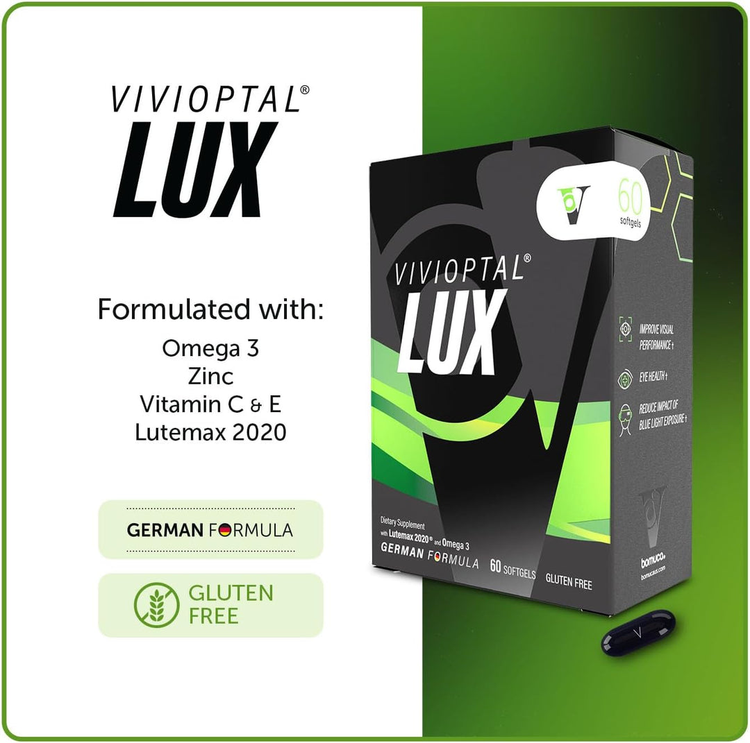 Vivioptal Lux 60 cápsulas blandas, Omega 3, zinc y vitamina C y E,...