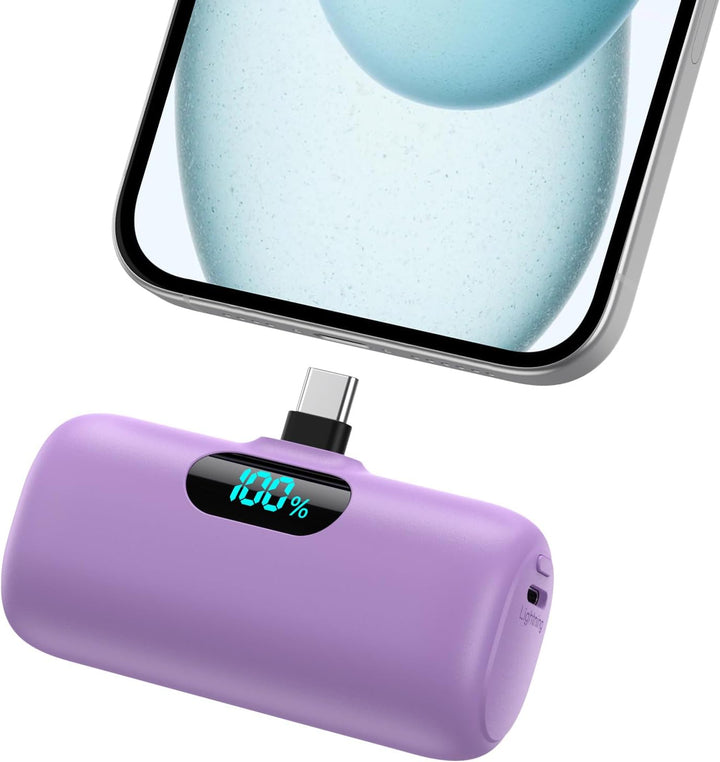 Mini Cargador Portátil USB C Power Bank, Paquete de Batería Mejorad...