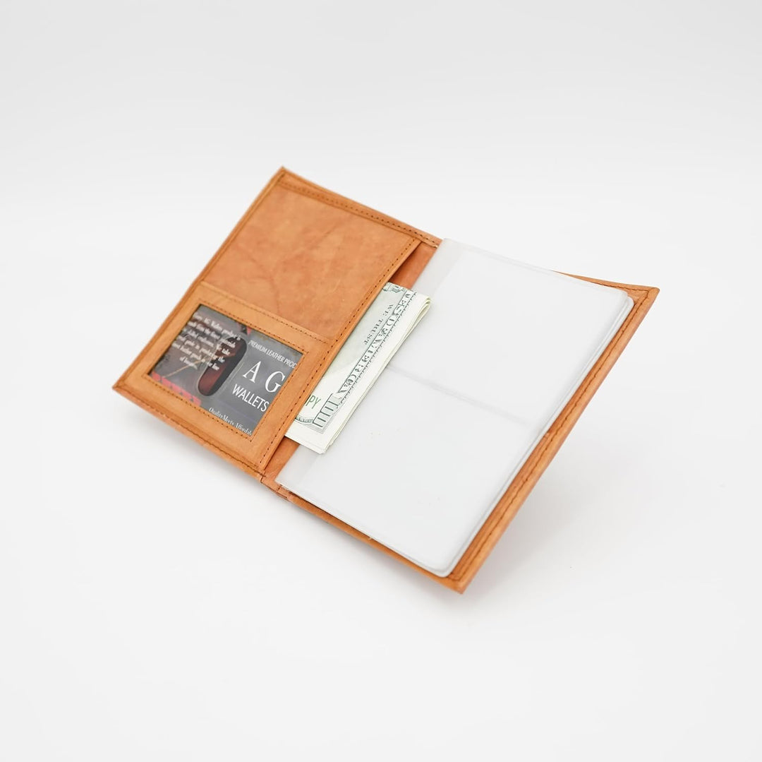 AG Wallets Cartera europea hipster de piel con bloqueo de señal RFI...