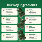 Gruns Super Greens - Gomitas multivitamínicas para adultos