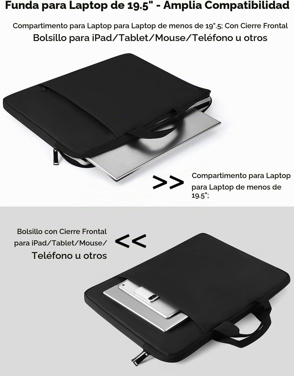 Funda UPERFECT para portátil de 19.5 pulgadas para portátil/monitor, 19 pulgadas