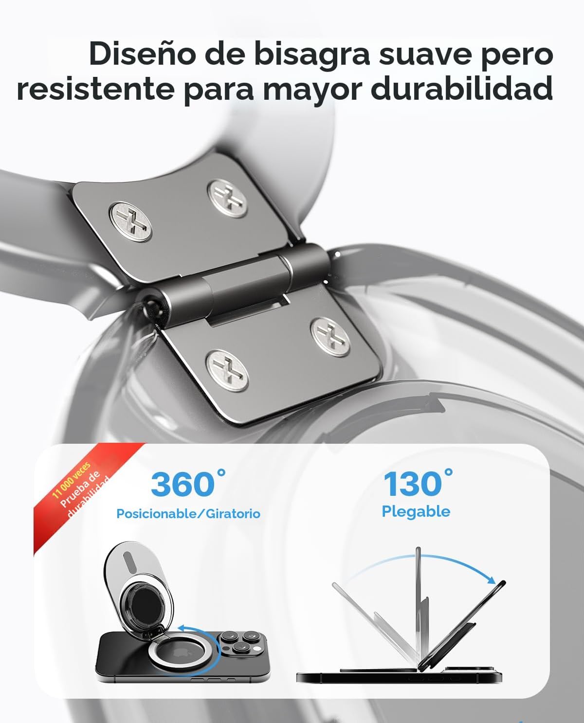 Sinjimoru Soporte de agarre para teléfono MagSafe, soporte magnético