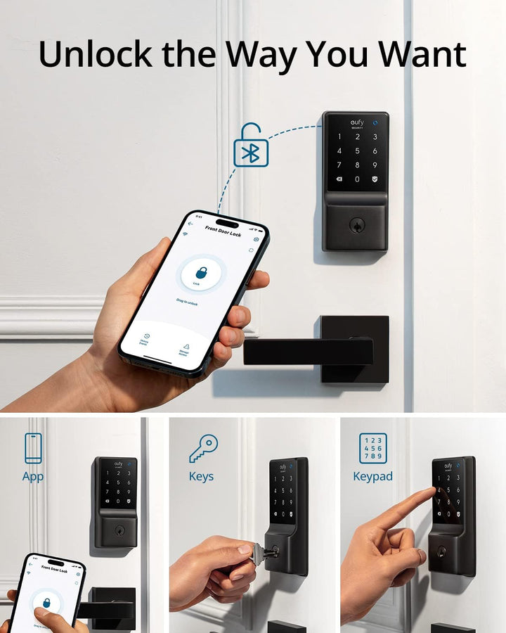eufy Security Smart Lock C210, Cerradura de Puerta de Entrada sin L...