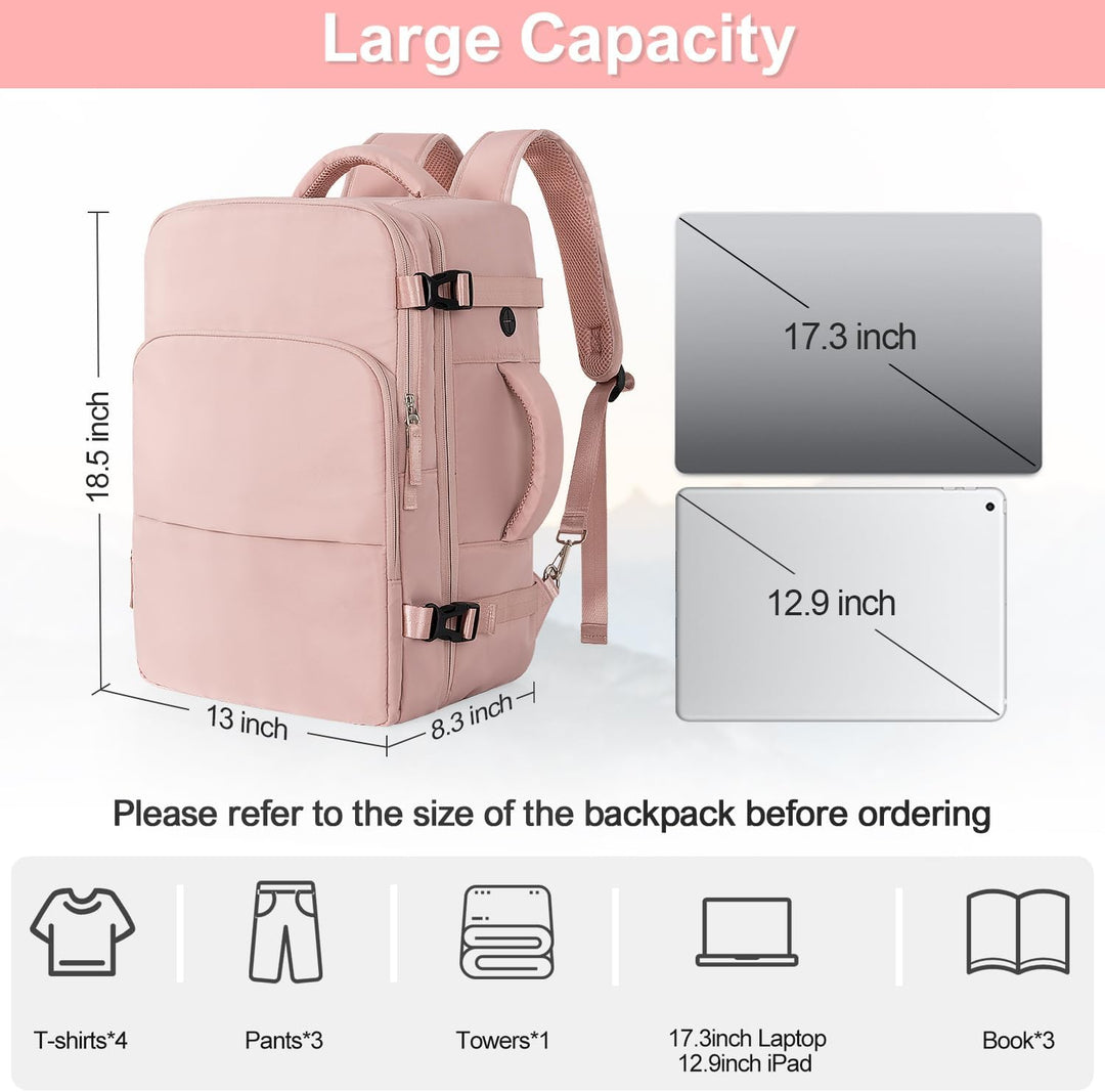Sinaliy Mochila de viaje, bolsa de viaje aprobada para vuelo con mú...