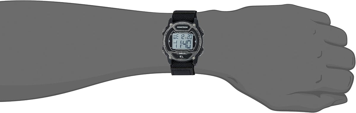 Armitron Reloj deportivo unisex con cronógrafo digital con correa de nailon, 45-7004