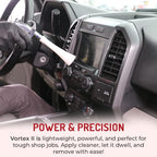 HI-TECH - Pistola de limpieza de aire Vortex II – Herramienta profesional de detalle automático para limpieza profunda de interiores y exteriores – Utiliza compresor de aire – Elimina polvo, suciedad