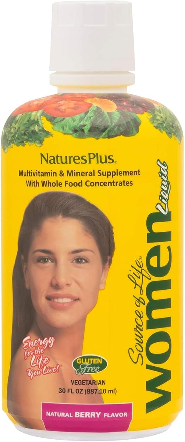 Natures Plus Source of Life Women Multivitaminas líquidas, 30 onzas...
