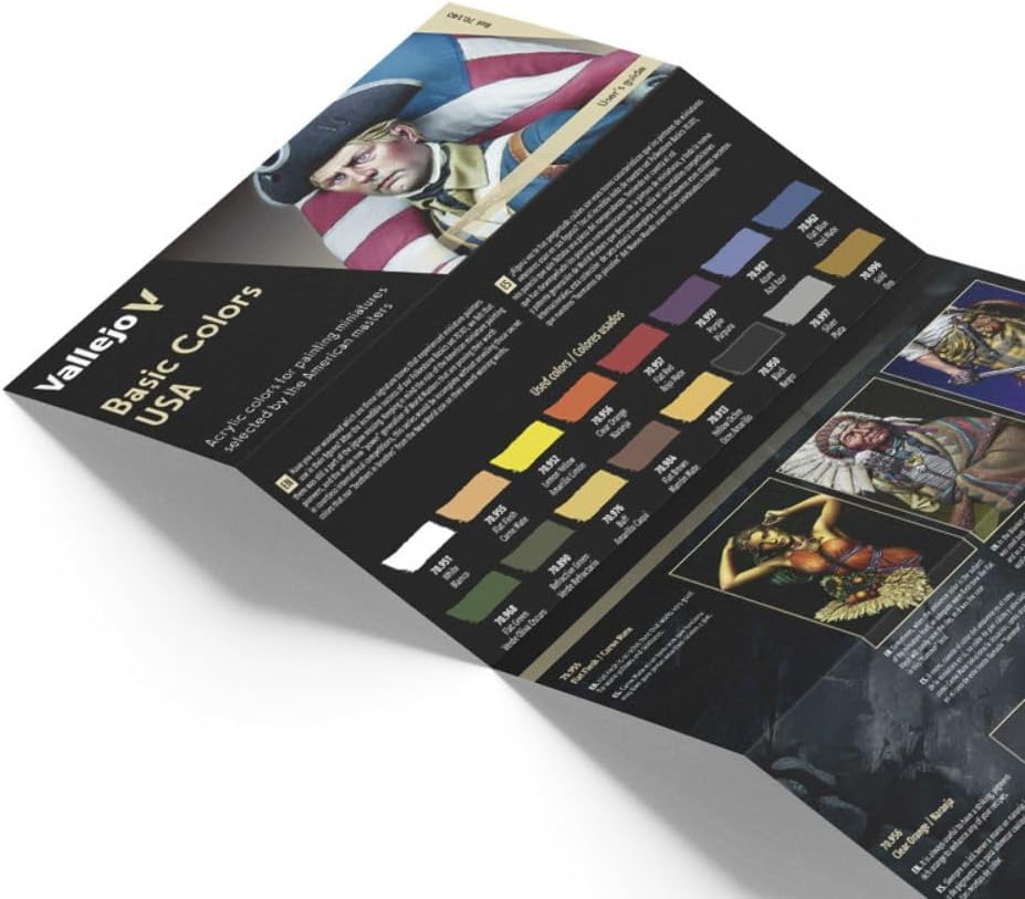 Vallejo Basic Colors - Juego de pintura acrílica de Estados Unidos, 16