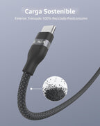 Anker Cable Nano USB C a USB C, cable de carga rápida de 240 W (negro