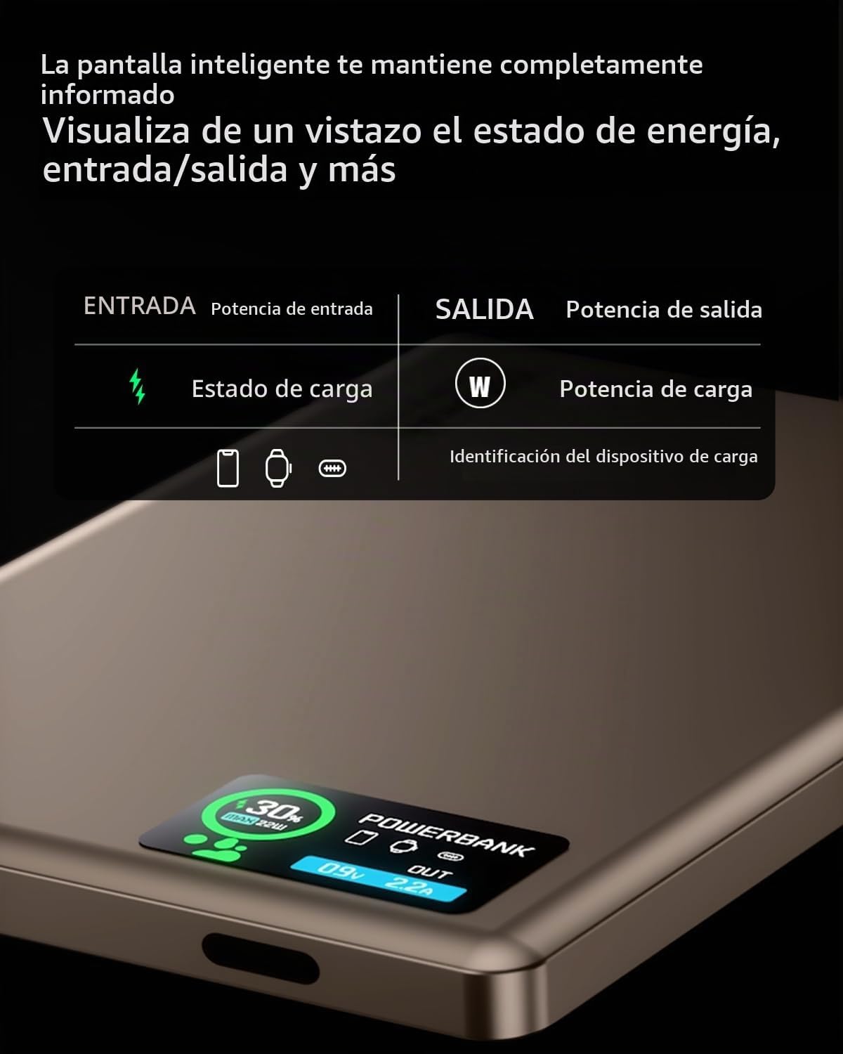 [Paquete de 2] Cargador portátil magnético para iPhone, 0.3 pulgada...