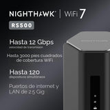 NETGEAR Nighthawk enrutador WiFi 7 tri-banda (RS500) \u2013 Solo en...
