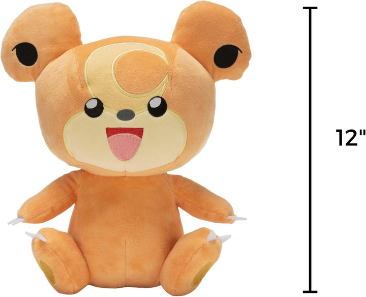Pokemon Teddiursa Plush - Peluche de Pokémon de 12 pulgadas, detall...