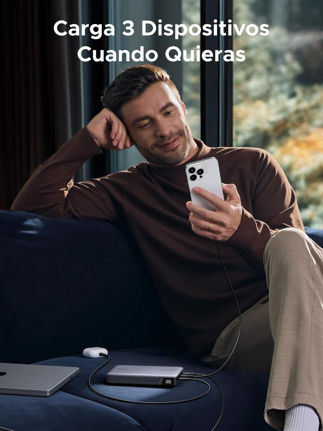UGREEN Paquete de batería externa con cargador USB C de 100 W para...