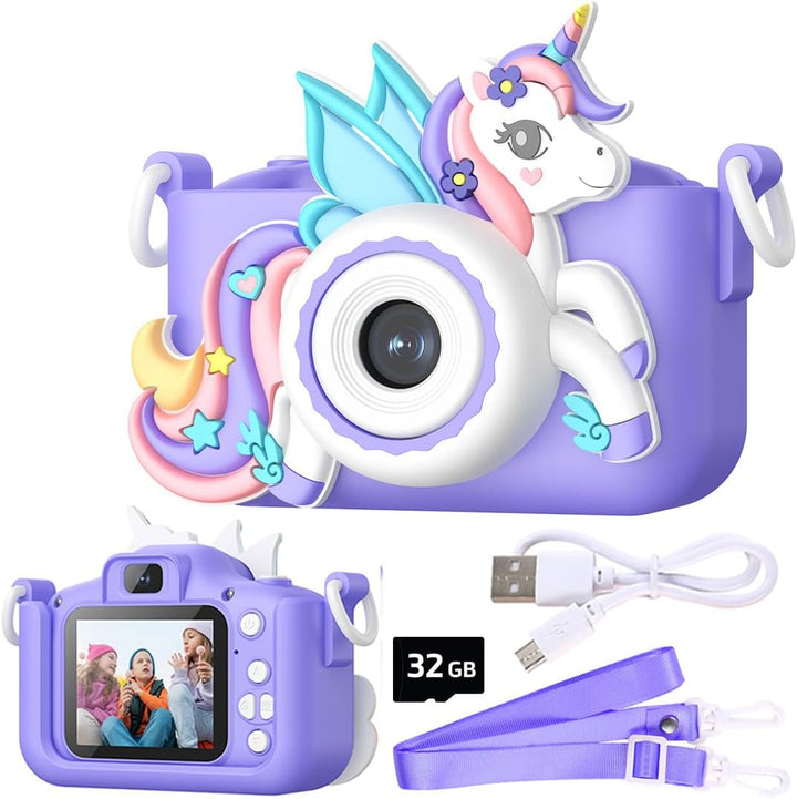 Cámara de juguete de unicornio Wembley para niñas de 3 años en adel...