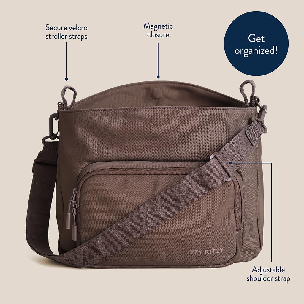 Itzy Ritzy Belong Cargo Caddy Organizador de cochecito y bolsa cruzada