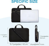 BAGSMART Funda para portátil de 15.6 pulgadas Compatible con MacBoo...
